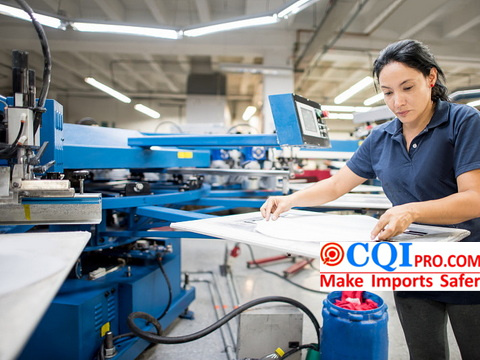 Female workers at work in a clothing factory in China