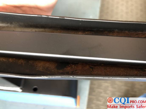 During the inspection, CQI inspectors found that the chairs produced in this Chinese factory had batch defects of poor painting