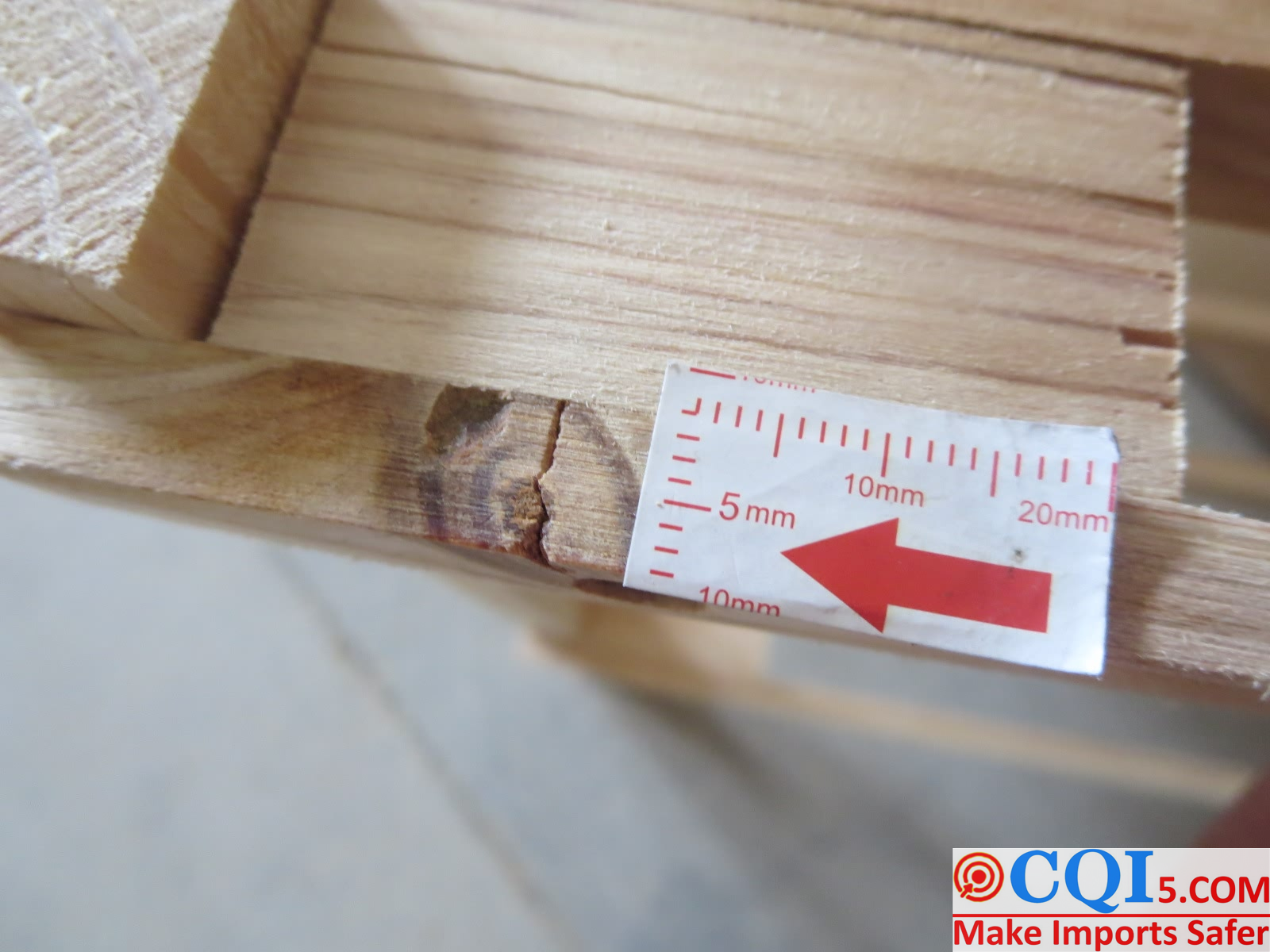 Wooden folding shoe rack inspection report