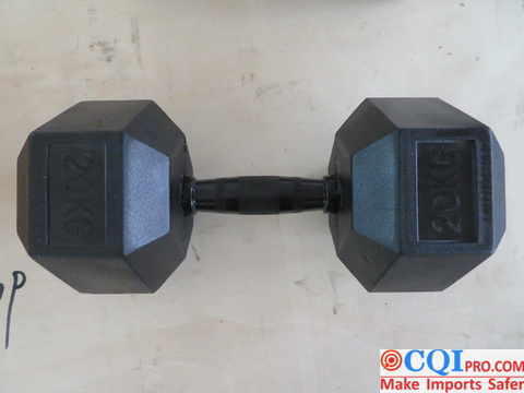 barbell made by Shandong Fitness Products Factory in China