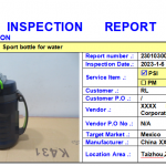 Sport Bottle Inspection Report