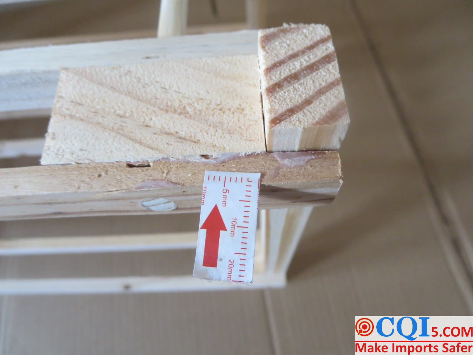 Wooden folding shoe rack inspection report