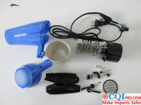 Hair dryer quality inspection，Internal structure inspection