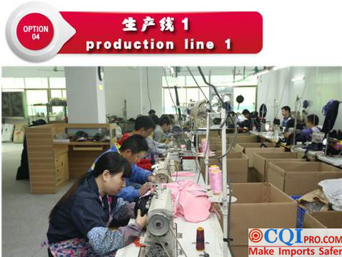 China hat factory production line