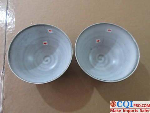 CQI found that the surface color of the inspected ceramic bowls was uneven