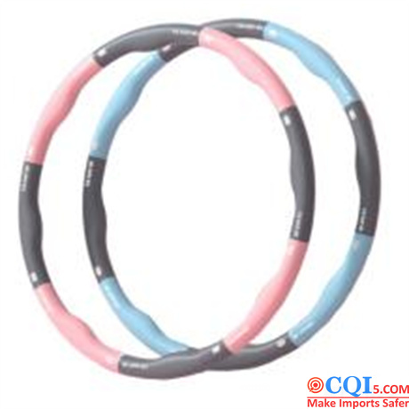 Detachable hula hoop with massage bumps