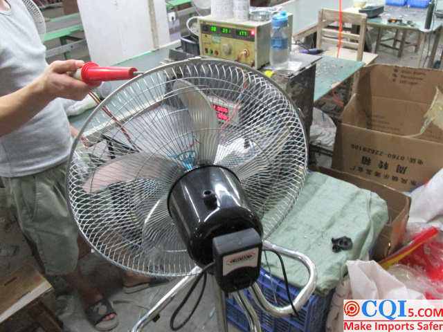 CQI's inspectors are inspecting fans