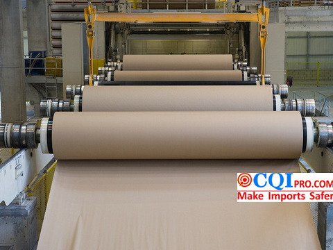 The production machines of the paper mill are running