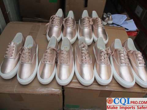 Stock shoes quality inspection，Overall color inspection of stock shoes