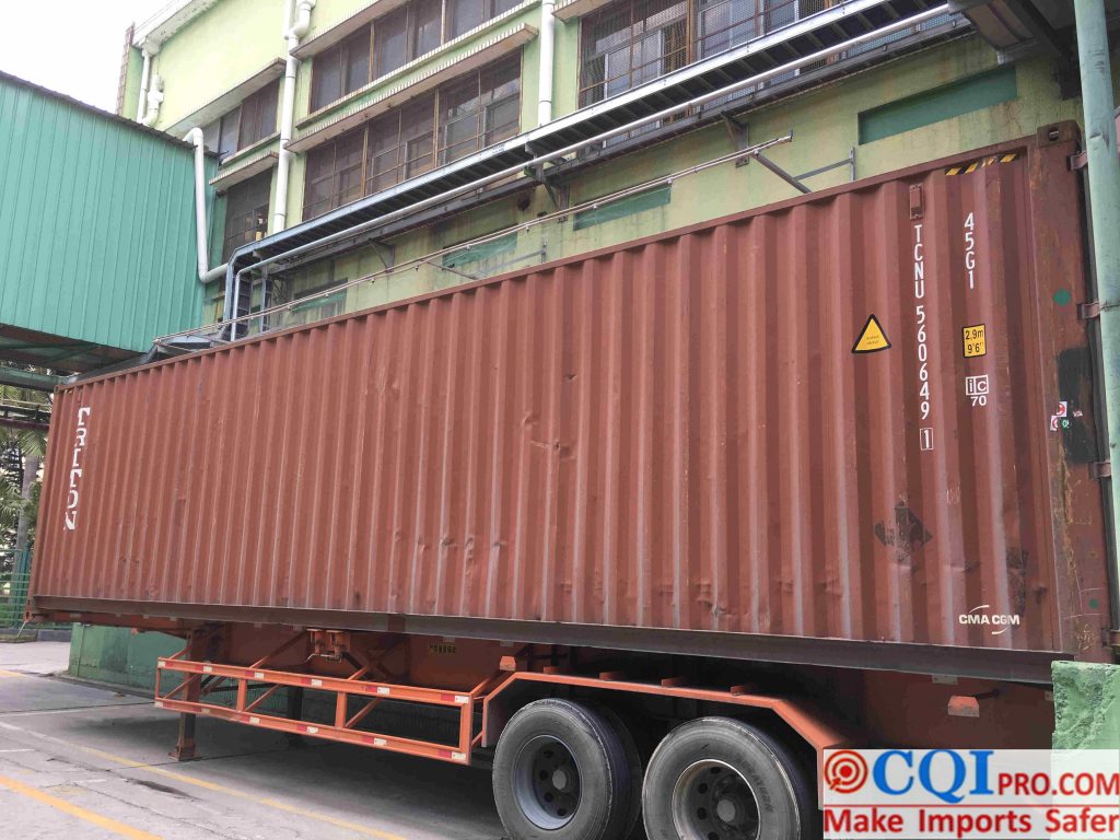 Trains waiting to be loaded at the China factory