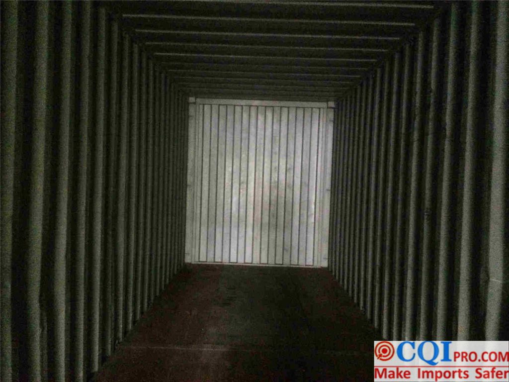 Before loading supervision, CQI will ask the inspector to take pictures of the empty container to confirm that the container is free of defects