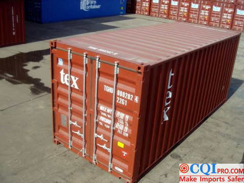 Container at the China terminal