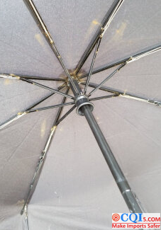 Umbrella quality defect