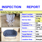 Butterfly Chair and Twin Chair Inspection Report