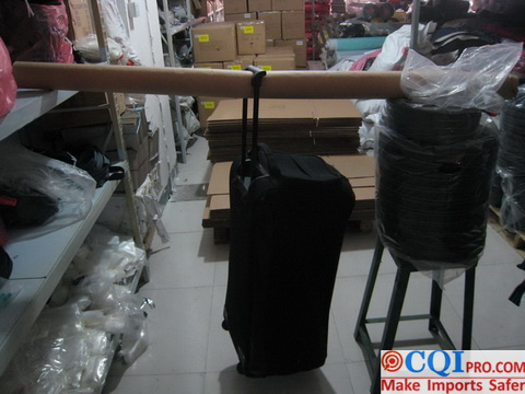 luggage trolley case handle weighing capacity test