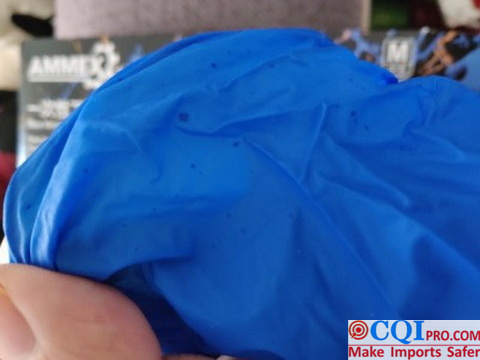 nitrile gloves inspection，Cleanliness test to ensure that the product is clean in appearance and free from dirt