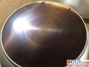 Hot bottom of non-stick wok production process